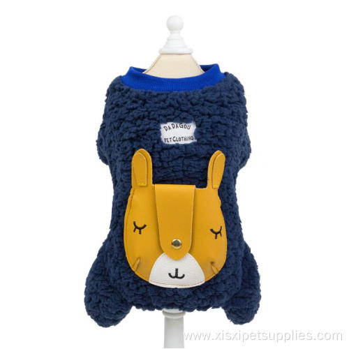 Eco-friendly comfortable cute winter fleece dog clothes